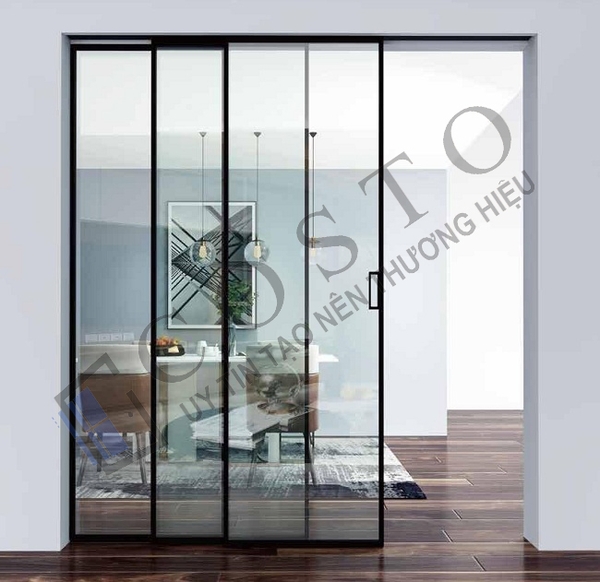 Mẫu cửa lùa slim