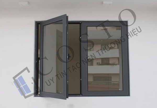 Mẫu cửa nhôm 2 cánh hệ 55