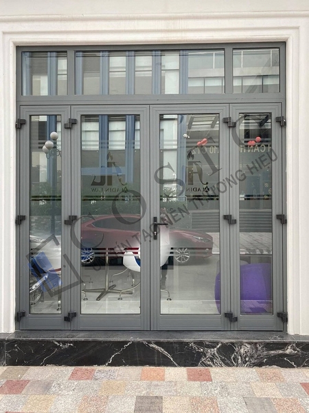 Mẫu cửa nhôm 4 cánh hệ 55