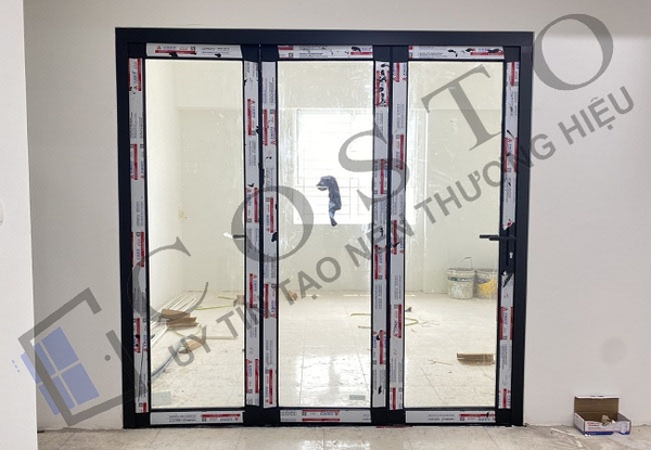 Mẫu cửa nhôm xếp gấp đẹp