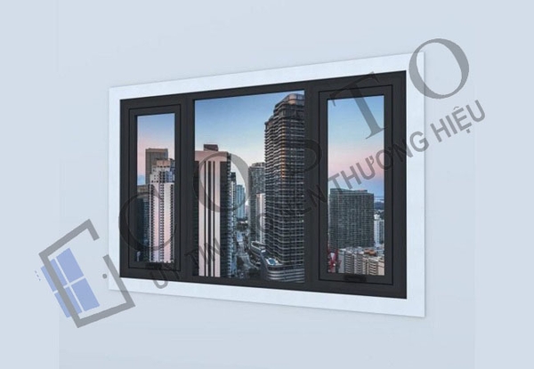 Mẫu cửa sổ nhôm kính 2 cánh