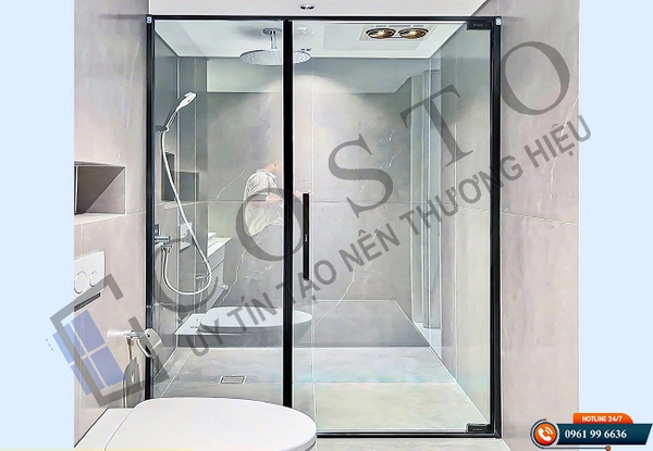 Phòng tắm kính hiện đại