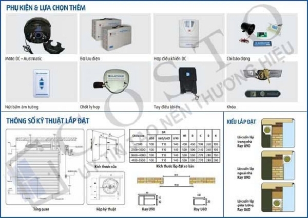 Phụ kiện cửa cuốn Austdoor