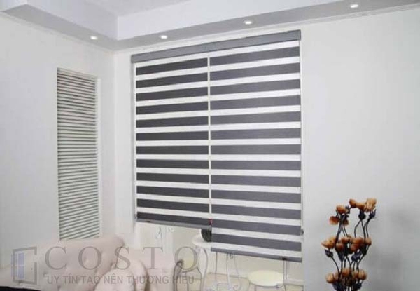 Rèm cầu vồng màu ghi
