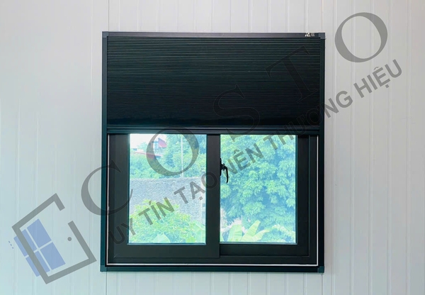 rèm tổ ong gắn cửa sổ