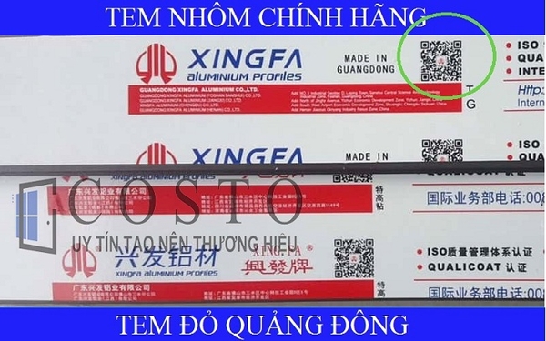 Tem nhôm xingfa