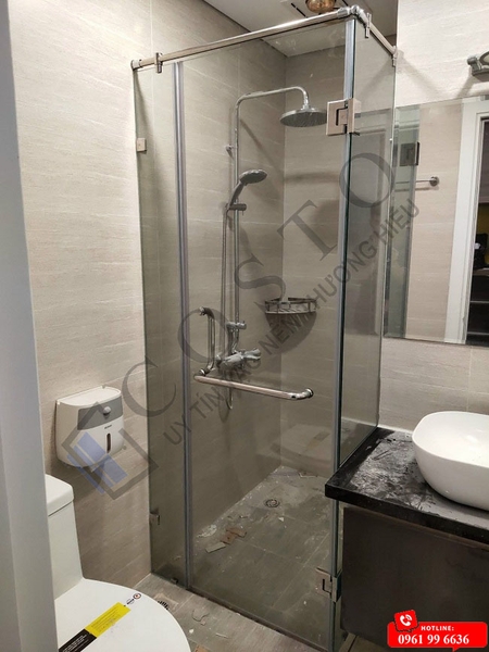 vách kính phòng tắm cường lực