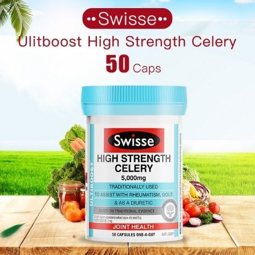 Viên Uống Điều Trị Gout Swisse Celery Seed 5000mg 50 Viên