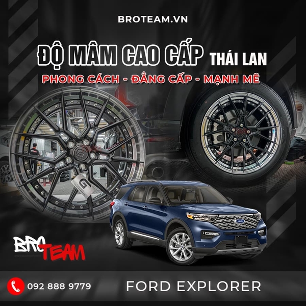 Mâm xe Ford Explorer 2024 - Nâng tầm phong cách, tăng cường hiệu suất