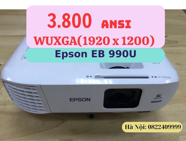 Máy chiếu cũ Epson EB 990U giá rẻ (X4ZM8500095)