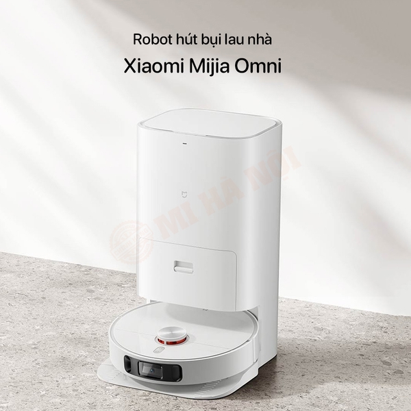 Robot hút bụi lau nhà Mijia Omni - Robot thông minh tự động giặt khăn, tự động đổ rác , mới nhất 2022