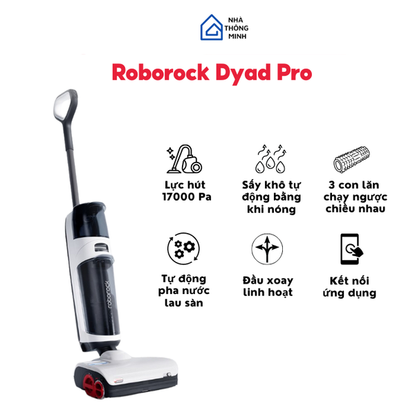 Máy hút bụi lau sàn Khô & Ướt Roborock Dyad Pro (Bản Quốc Tế 2023)