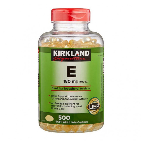 Viên Uống Vitamin E Thiên Nhiên 400 I.U Kirkland Signature 500 Của Mỹ ( 500 Viên )