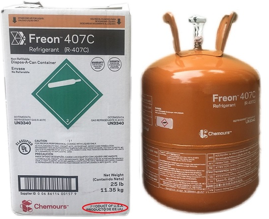 Gas Lạnh R407C Chemours Freon Mỹ Bình 11.35 Kg -Giá rẻ nhất Hà Nội ...