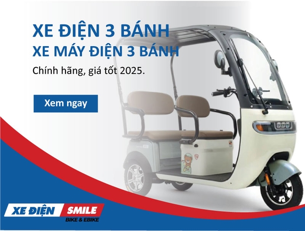 xe điện 3 bánh chính hãng