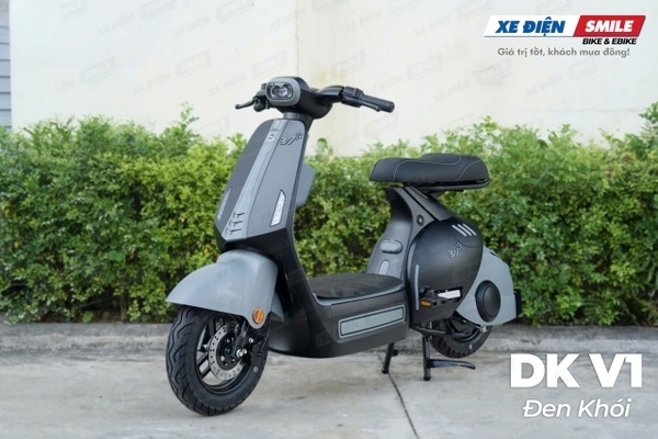 xe điện dk bike v1 màu đen khói