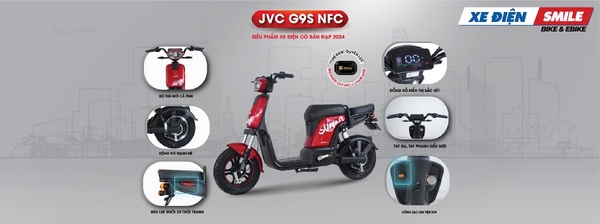 Mua xe điện JVC G9S NFC chính hãng tại Xe Điện Smile