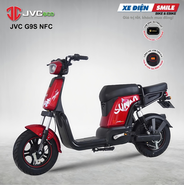 hình ảnh xe điện JVC G9S NFC màu đỏ