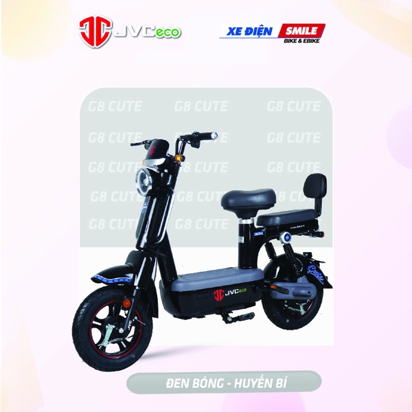 xe điện jvc g8 cute màu đen bóng