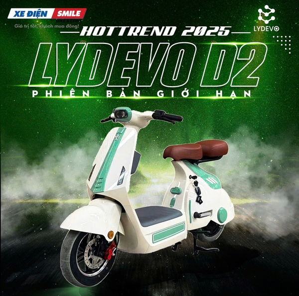 Xe điện Lydevo D2 trang bị tiện ích thông minh