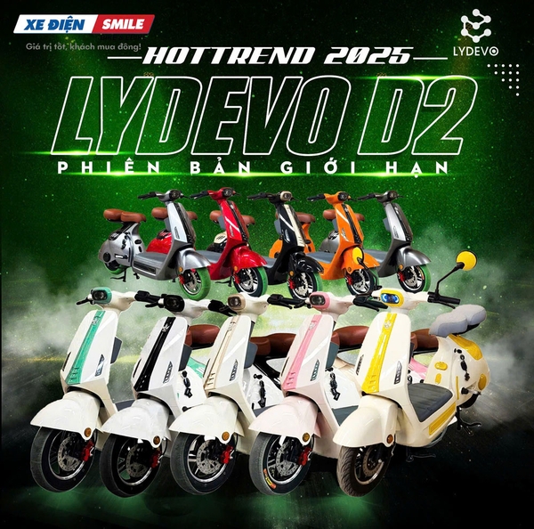 bộ sưu tập 10 màu của Xe điện Hottrend Lydevo D2 