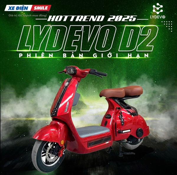 thiết kế Xe điện Hottrend Lydevo D2 theo phong cách vespa