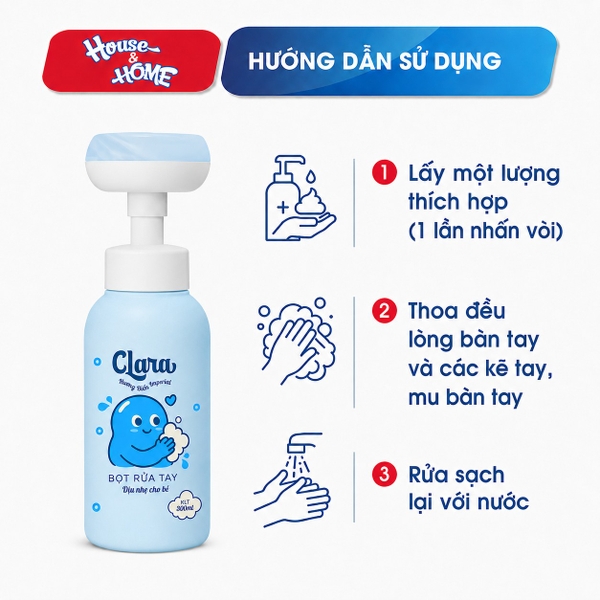 Bọt rửa tay Clara - Hương biển Imperial