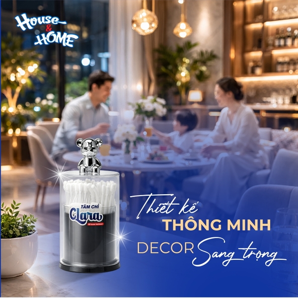 Tăm chỉ Clara dạng hộp nắp gấu