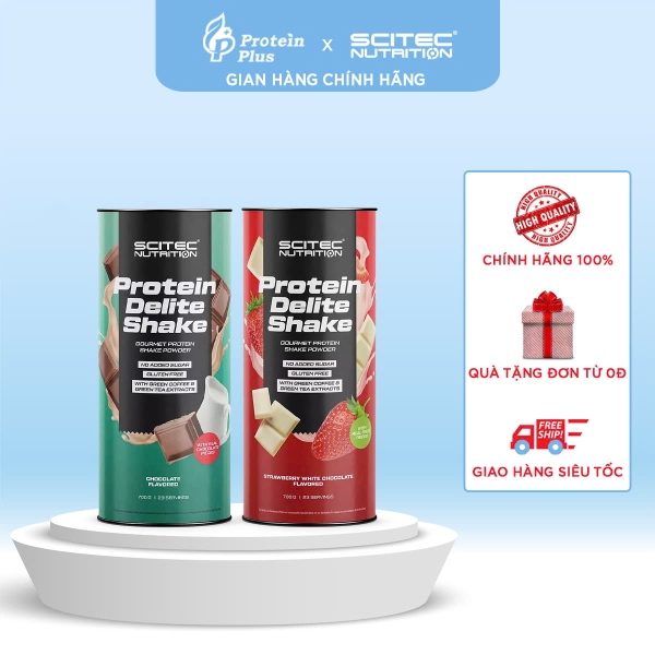 Whey Protein| Protein Delite shake bổ sung protein hỗ trợ giảm mỡ 700g Scitec Nutrition