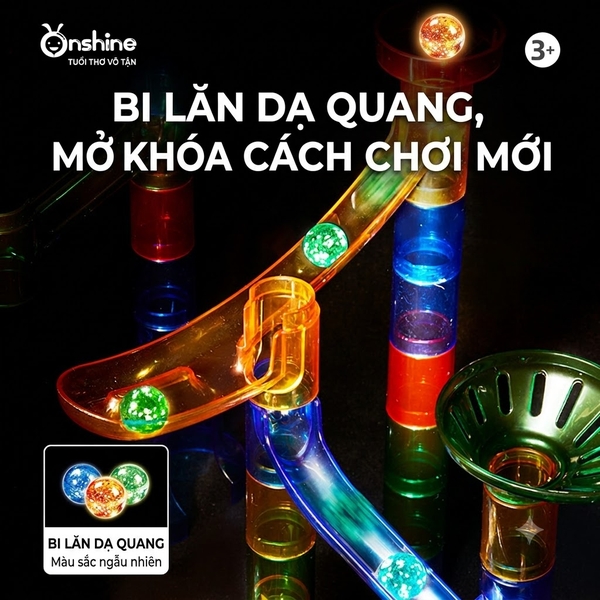 Bộ đường ống 0736 gồm những chi tiết gì, bi có phát sáng không?