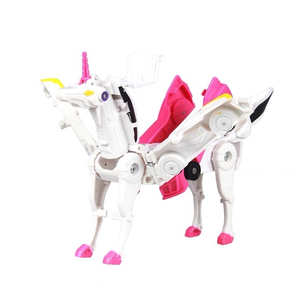 Đồ chơi xe ô tô va chạm biến hình robot ngựa kì lân unicorn siêu độc đáo cho bé - ảnh 5
