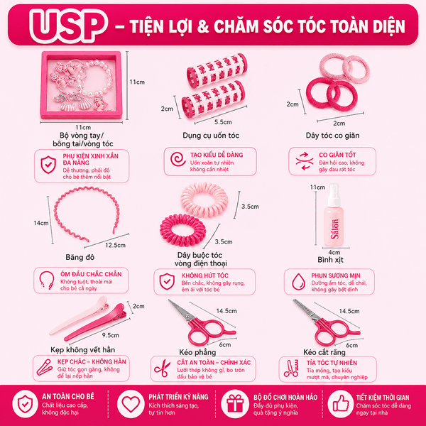 Phụ kiện công chúa siêu đáng yêu