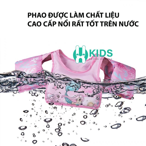 Phao bơi trẻ em ,phao tập bơi liền thân trợ nổi đỡ ngực siêu an toàn cho bé Trai - bé Gái 2- 10 tuổi - ảnh 3