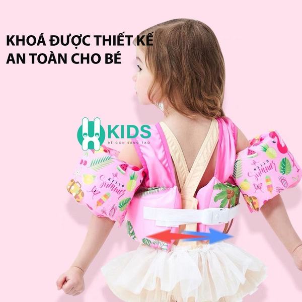 Phao bơi trẻ em ,phao tập bơi liền thân trợ nổi đỡ ngực siêu an toàn cho bé Trai - bé Gái 2- 10 tuổi - ảnh 2