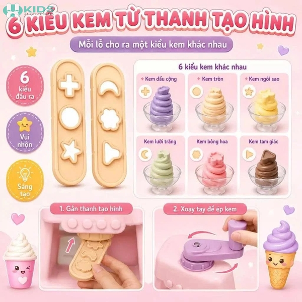 🍨 ĐIỂM NỔI BẬT CỦA MÁY LÀM KEM ĐẤT NẶN 1601-1