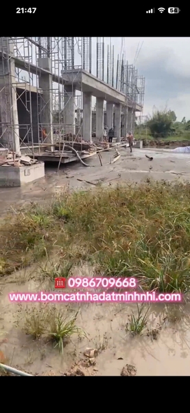 ❤ Bơm cát mặt bằng nhà thi đấu đa năng