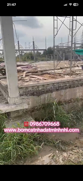❤ Bơm cát mặt bằng nhà thi đấu đa năng