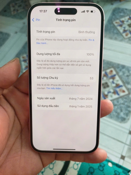Iphone 15 128G bảo hành Chính hãng Zin Áp Đẹp