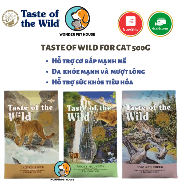 Hạt Taste Of Wild Cho Mèo mọi lứa tuổi