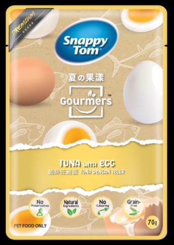 [Chính Hãng] Pate Mèo Snappy Tom Gourmet Series 70g - Cá Ngừ Trái Cây