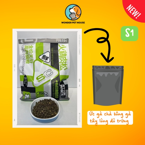 Thức ăn hạt SC cho mèo mọi lứa tuổi topping, chà bông không ngũ cốc - Grain Free - Animal Nutrition
