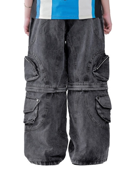 PC® GREY DETACH WASHED JEANS