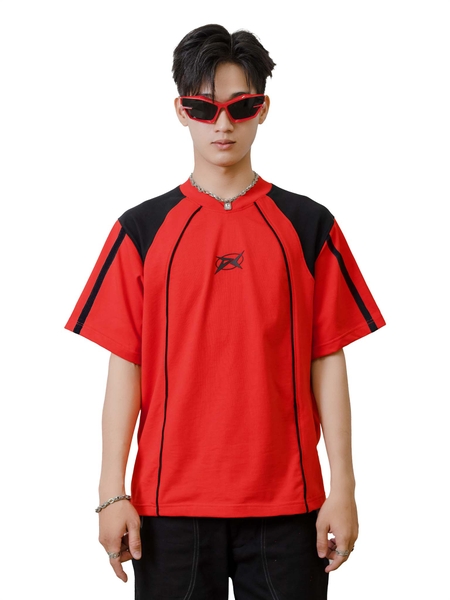 PC® RED PATCHWORK TEE
