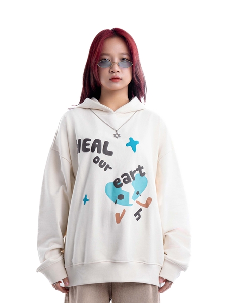 PC® CREAM HEARTH HOODIE