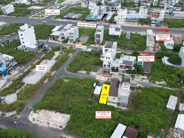 BÁN NỀN ĐẤT ĐẸP KẾ BÊN CÔNG VIÊN NỘI KHU – KHU ĐÔ THỊ GOLDEN CITY (MỸ HÒA)