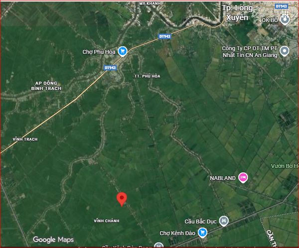 🔰 Bán 18 Công Đất Lúa 18.000m² Vĩnh Chánh, Thoại Sơn - Mặt Tiền Kênh 8 Huề