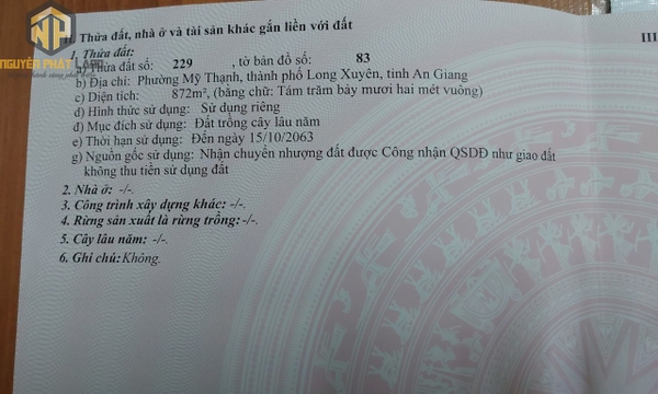 [NP23] Bán đất CLN gần khu Công nghiệp Vàm Cống