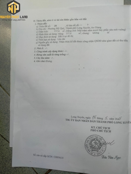 [NP49] Bán đất và nhà kho đường Dương Diên Nghệ