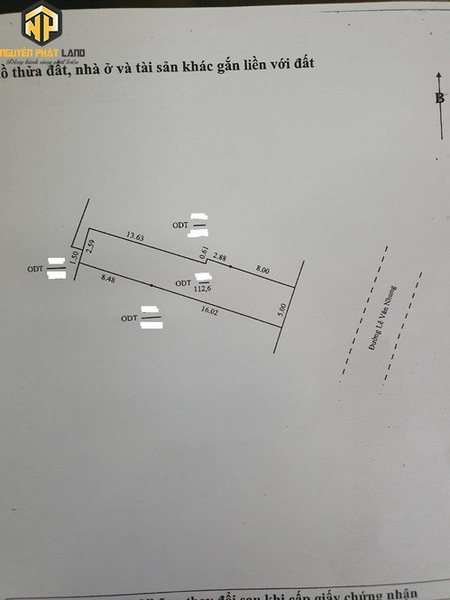 BÁN NỀN MẶT TIỀN LÊ VĂN NHUNG - P.MỸ BÌNH