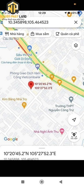 BÁN NỀN - KHU DÂN CƯ CÁN BỘ - P.MỸ THỚI [B.TVO.1]